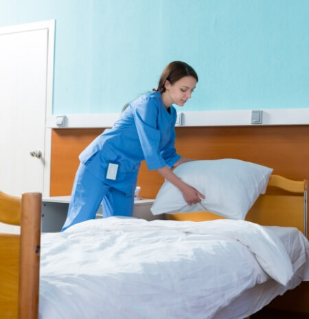 hospital bedding